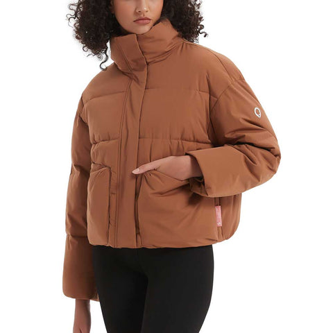 Lesmart Women's Winter Crop Puffer Jacket