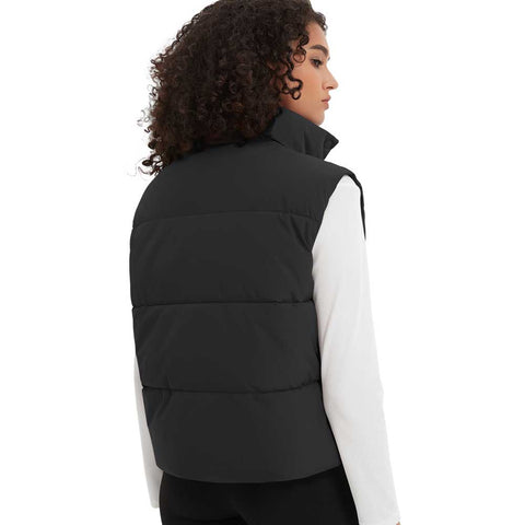 Lesmart Womens Stand Collar Puffer Vest