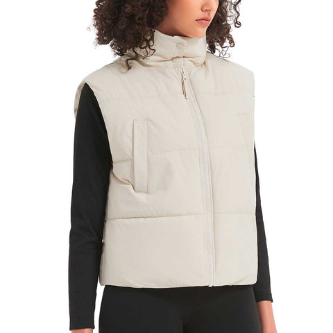 Lesmart Womens Stand Collar Puffer Vest
