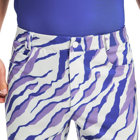 Lesmart Men's Zebra Print Soft Feel Golf Shorts