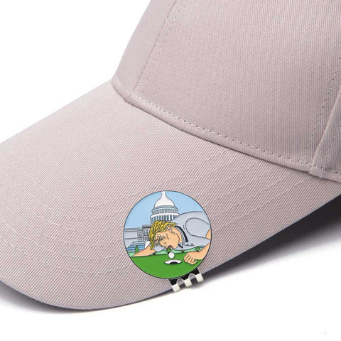 Mr President Golf Ball Marker with Golf Hat Clip, Funny Golf Gift