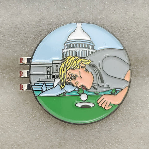 Mr President Golf Ball Marker with Golf Hat Clip, Funny Golf Gift