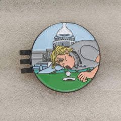 Mr President Golf Ball Marker with Golf Hat Clip, Funny Golf Gift
