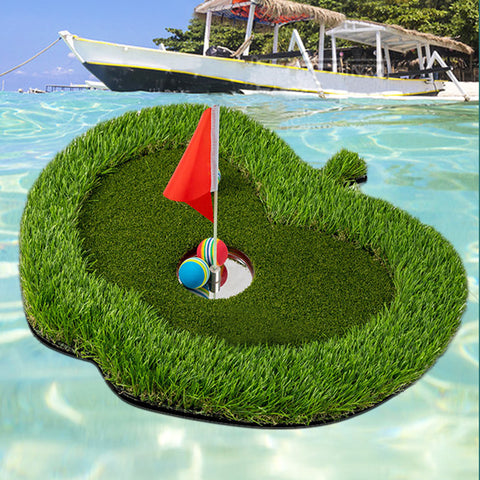Lesmart Apple Floating Golf Green Set (31.5*28.7 inch), Perfect Golf Gift for Men Golfers