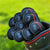 Lesmart 9 Pcs Set Leather Golf Iron Head Covers
