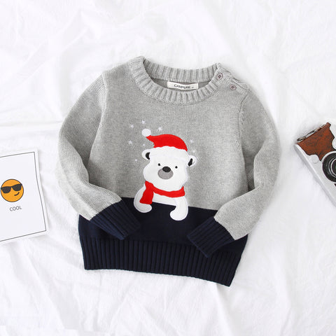 Lesmart Unisex Baby Knit Christmas Party Sweater