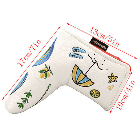 Lesmart Embroidery Sunglasses Summer Time Magnetic Putter Cover