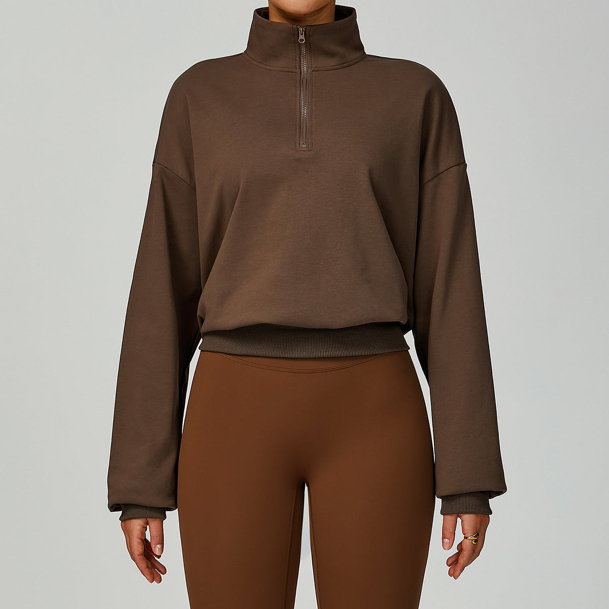 Lesmart Women's Zipper Long Sleeve Workout Tops