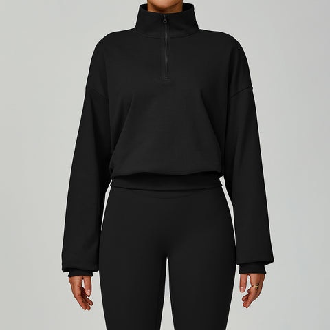 Lesmart Women's Zipper Long Sleeve Workout Tops
