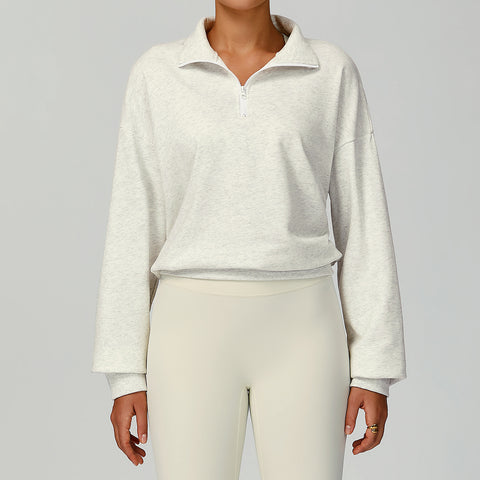 Lesmart Women's Zipper Long Sleeve Workout Tops