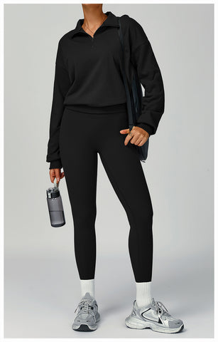 Lesmart Women's Zipper Long Sleeve Workout Tops