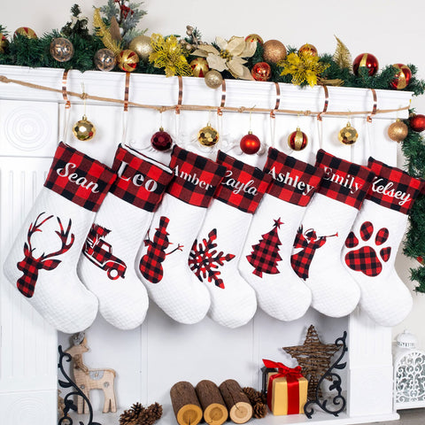 Lesmart Personalized Family Christmas Stockings (1 Piece)