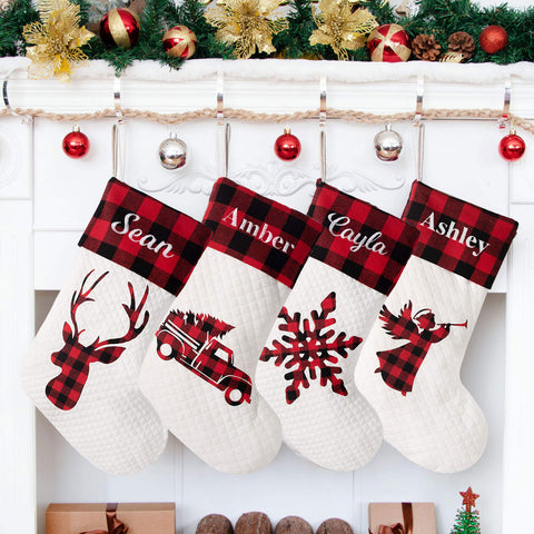 Lesmart Personalized Family Christmas Stockings (1 Piece)