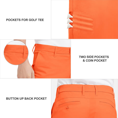 Lesmart Personalized Name Men's Flex Straight Fit Golf Pants