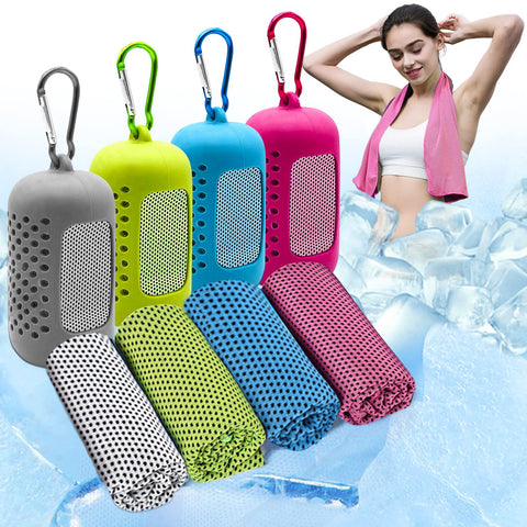 Soft Breathable Sports Cooling Towels Storage Box (2pcs)