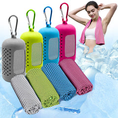 Soft Breathable Sports Cooling Towels Storage Box(2pcs)