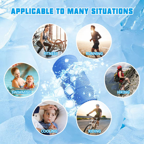 Soft Breathable Sports Cooling Towels Storage Box (2pcs)