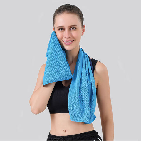 Soft Breathable Sports Cooling Towels Storage Box (2pcs)
