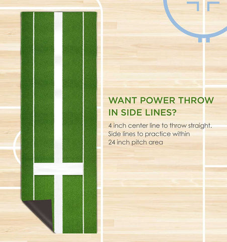 Lesmart Softball and Baseball Pitching Mat 10' X 3' Green