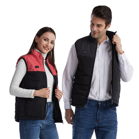 Lesmart Men's USB Lightweight Heated Vest, 9 Heating Zones