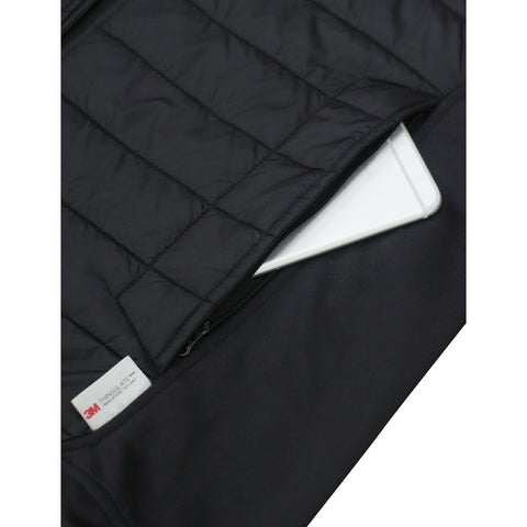 Lesmart Men's Hooded Puffer Hybrid Jacket