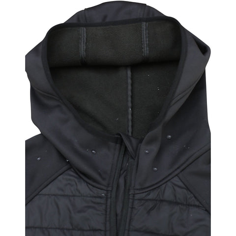 Lesmart Men's Hooded Puffer Hybrid Jacket