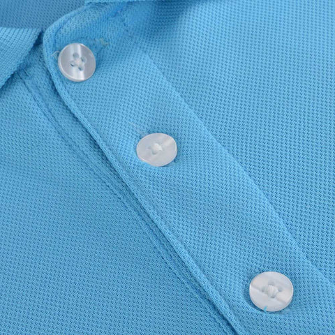 Lesmart Men's Plain Colored Golf Polo Shirt