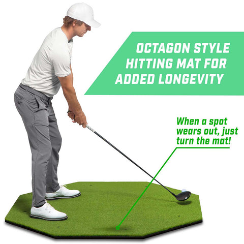15mm Artificial Turf Golf Hitting Mat - 5' x 5' Size