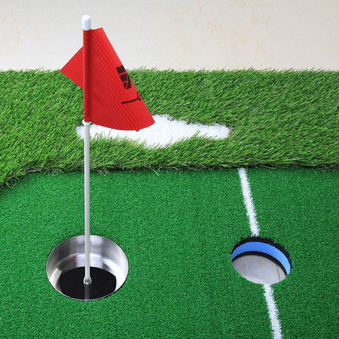 Lesmart Mini Golf Flag and Cups for Putting Green Mat