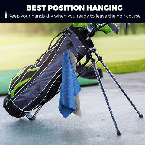 3 Pack Microfiber Waffle Pattern Golf Towel