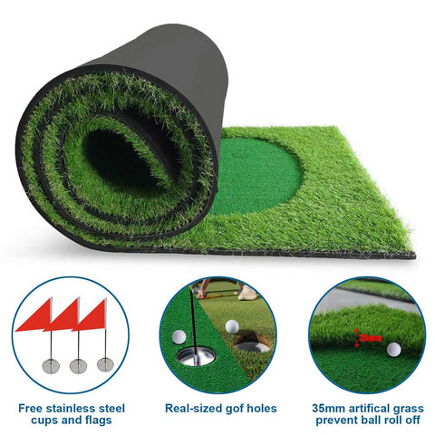 Lesmart Large Golf Practice Putting Green Mat
