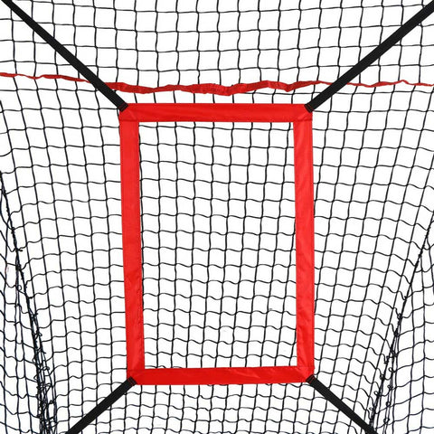 7'×7' Baseball Softball Practice Net with Strike Zone