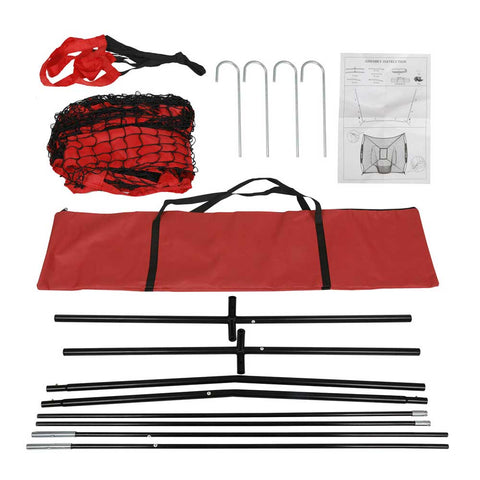 7'×7' Baseball Softball Practice Net with Strike Zone