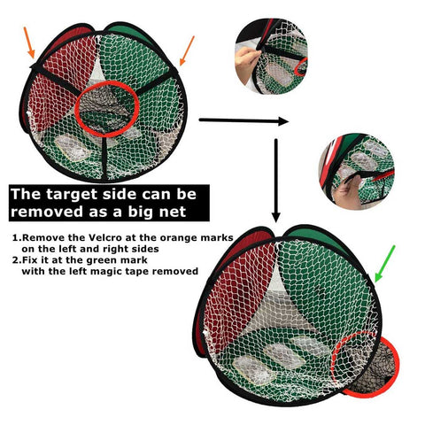 Lesmart Pop Up Golf Chipping Net 4 in 1