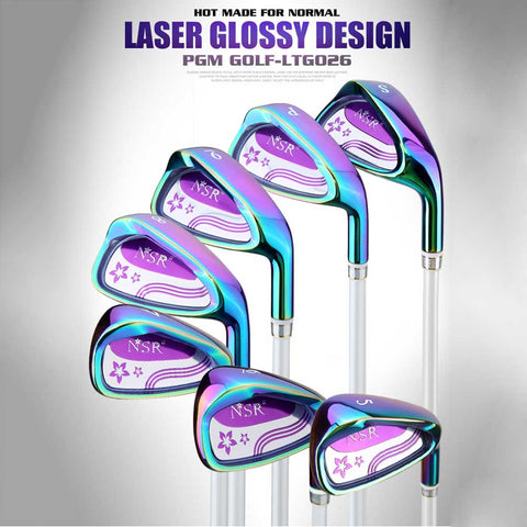 Lesmart Women's Laser Glossy Complete Golf Set with Cart Bag