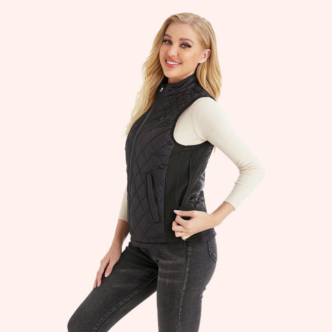 Lesmart Heated Vest for Women, USB Charging 9 Heating Panels