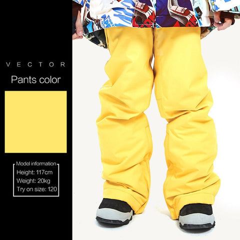 Children's Windproof Waterproof Skiing Snowboard Jackets&Pants