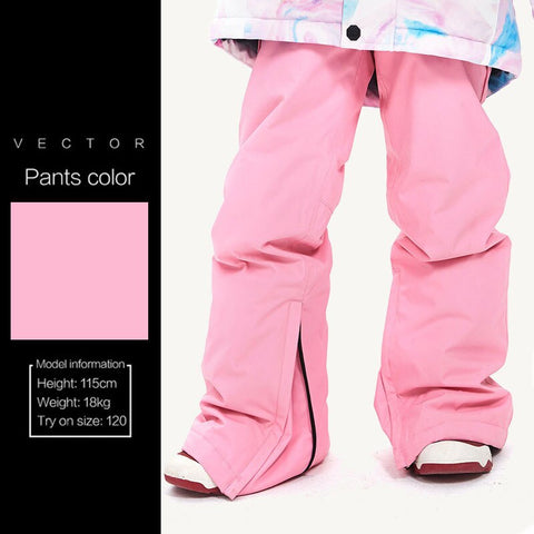 Children's Windproof Waterproof Skiing Snowboard Jackets&Pants