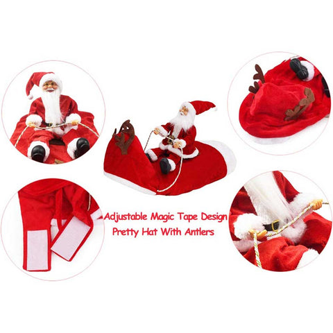 Dog Christmas Santa Claus Costume
