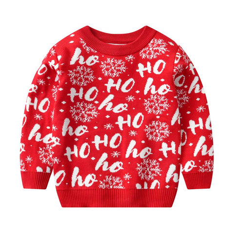 Girls Boys Knit Dinosaur Ugly Christmas Sweater