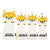Lesmart Cute Akita Golf Head Covers