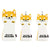 Lesmart Cute Akita Golf Head Covers