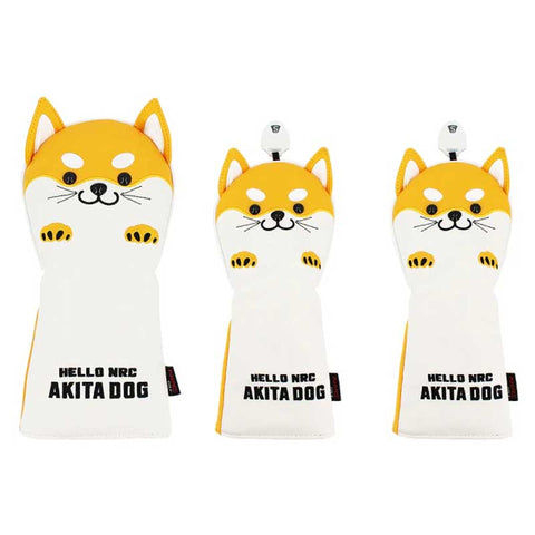 Lesmart Cute Akita Golf Head Covers