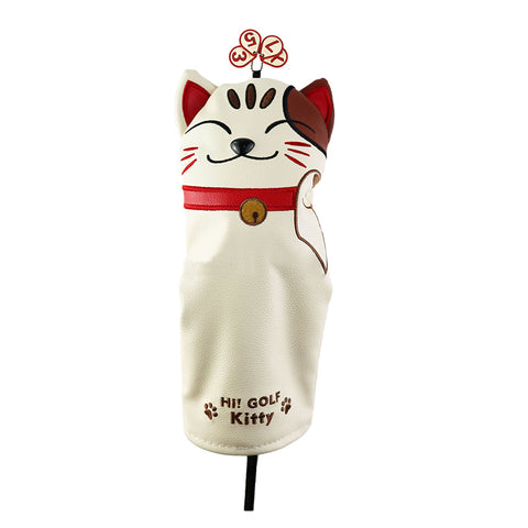 Lesmart Golf Kitty Cartoon Cat Head Covers