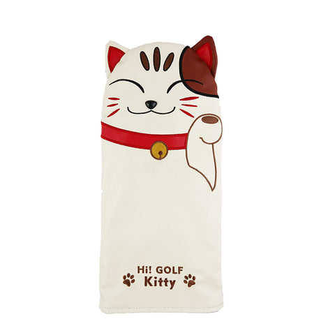Lesmart Golf Kitty Cartoon Cat Head Covers