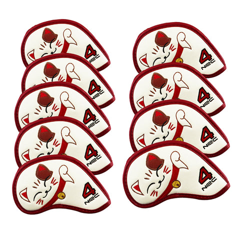 Lesmart Golf Kitty Cartoon Cat Head Covers