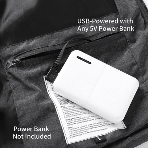 Lesmart Men's USB Lightweight Heated Vest, 9 Heating Zones