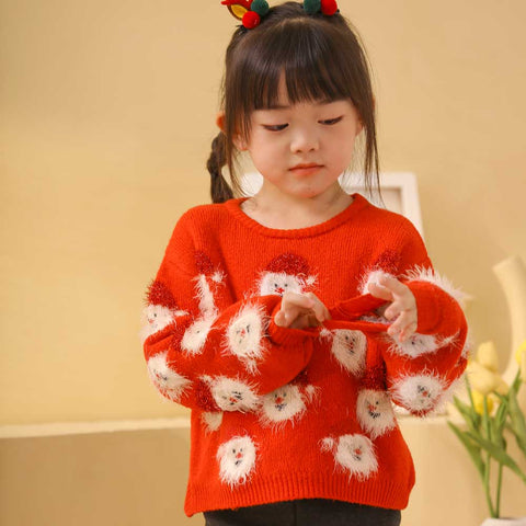 Lesmart Kid's Long Sleeve Knit Christmas Sweater Tops