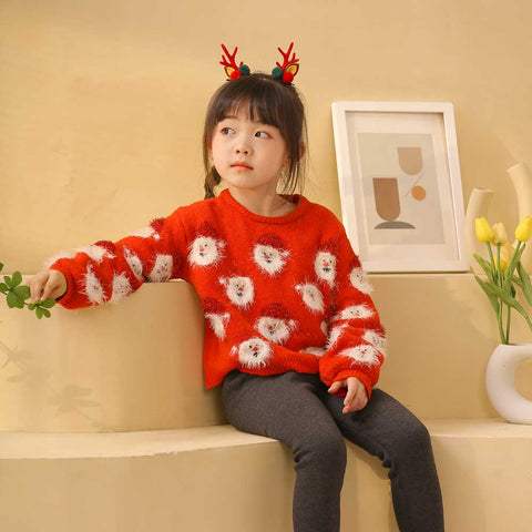 Lesmart Kid's Long Sleeve Knit Christmas Sweater Tops