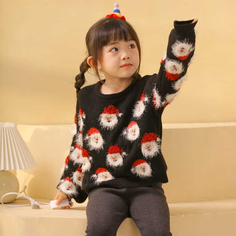 Lesmart Kid's Long Sleeve Knit Christmas Sweater Tops